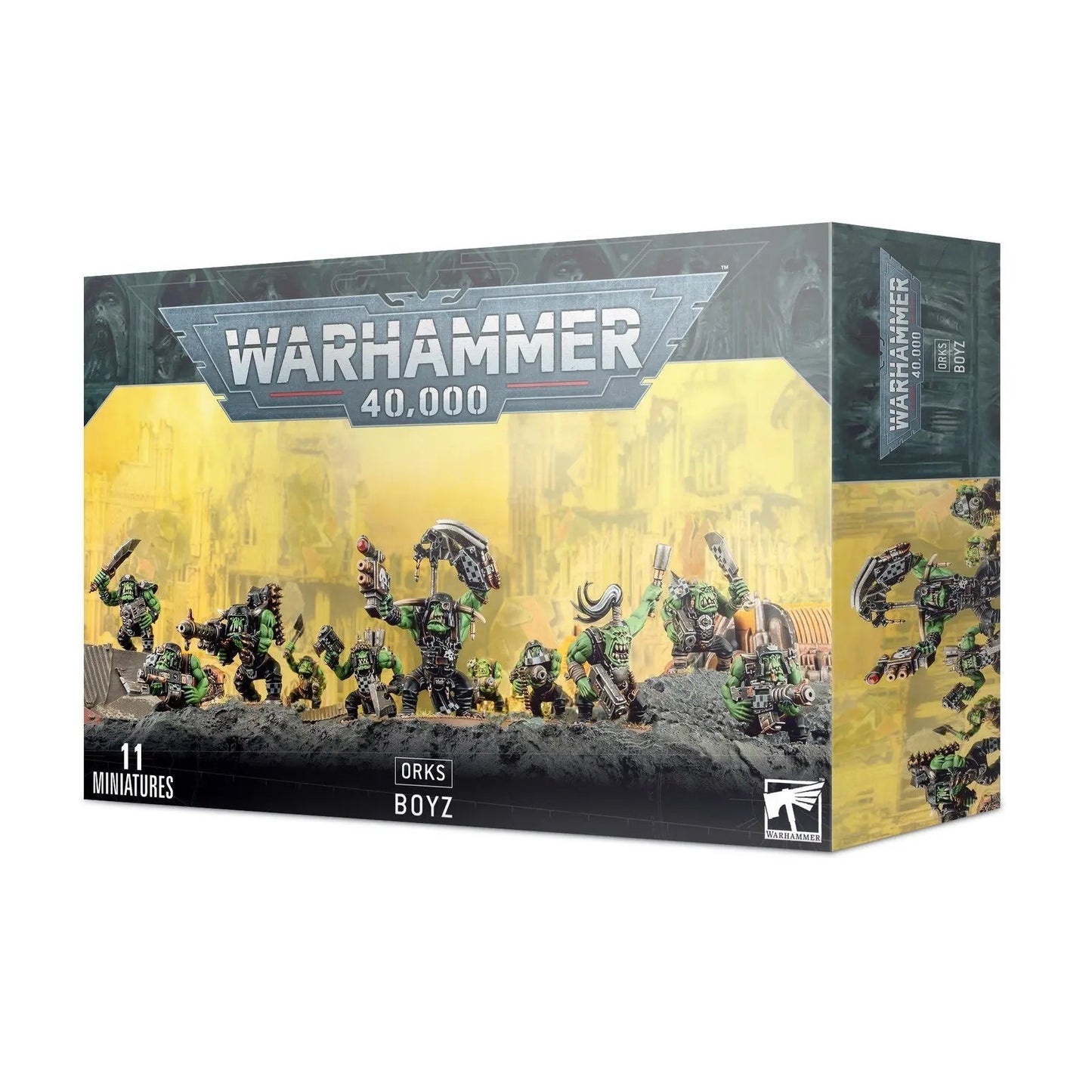 Warhammer 40,000 Orks Boyz Squad Box Set - 11 Detailed Miniatures for Tabletop Gaming - MOD Shop LLC