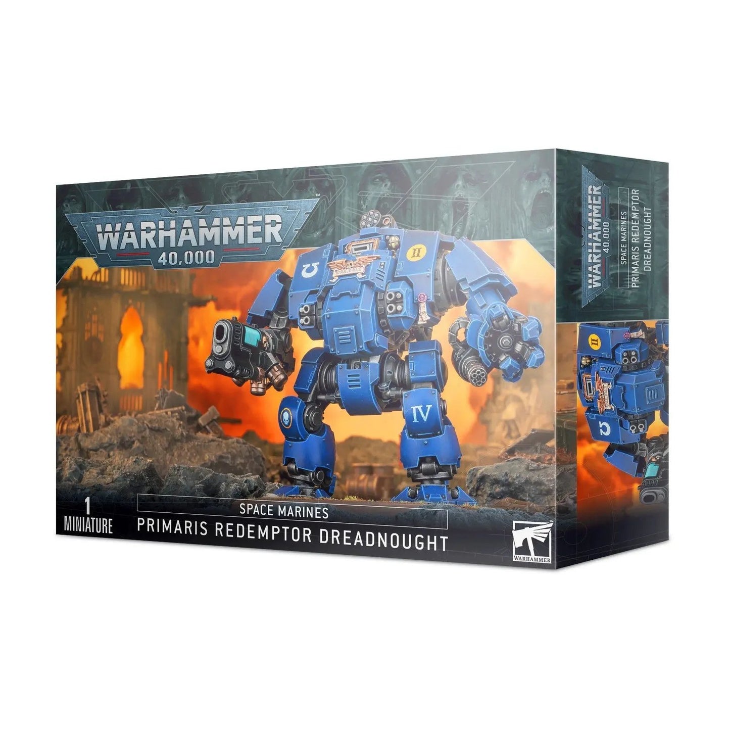 Warhammer 40,000: Space Marines Primaris Redemptor Dreadnought Combat Walker - Tactical Battlesuit Miniature for Tabletop Wargaming (1 Miniature) - MOD Shop LLC
