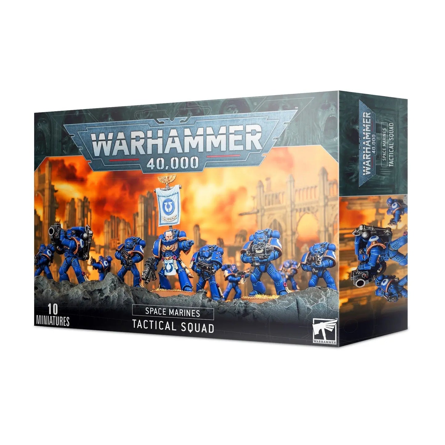 Warhammer 40,000 Space Marines Tactical Squad - 10 Miniatures Set | Games Workshop | Build & Paint Your Elite Imperial Warriors - MOD Shop LLC