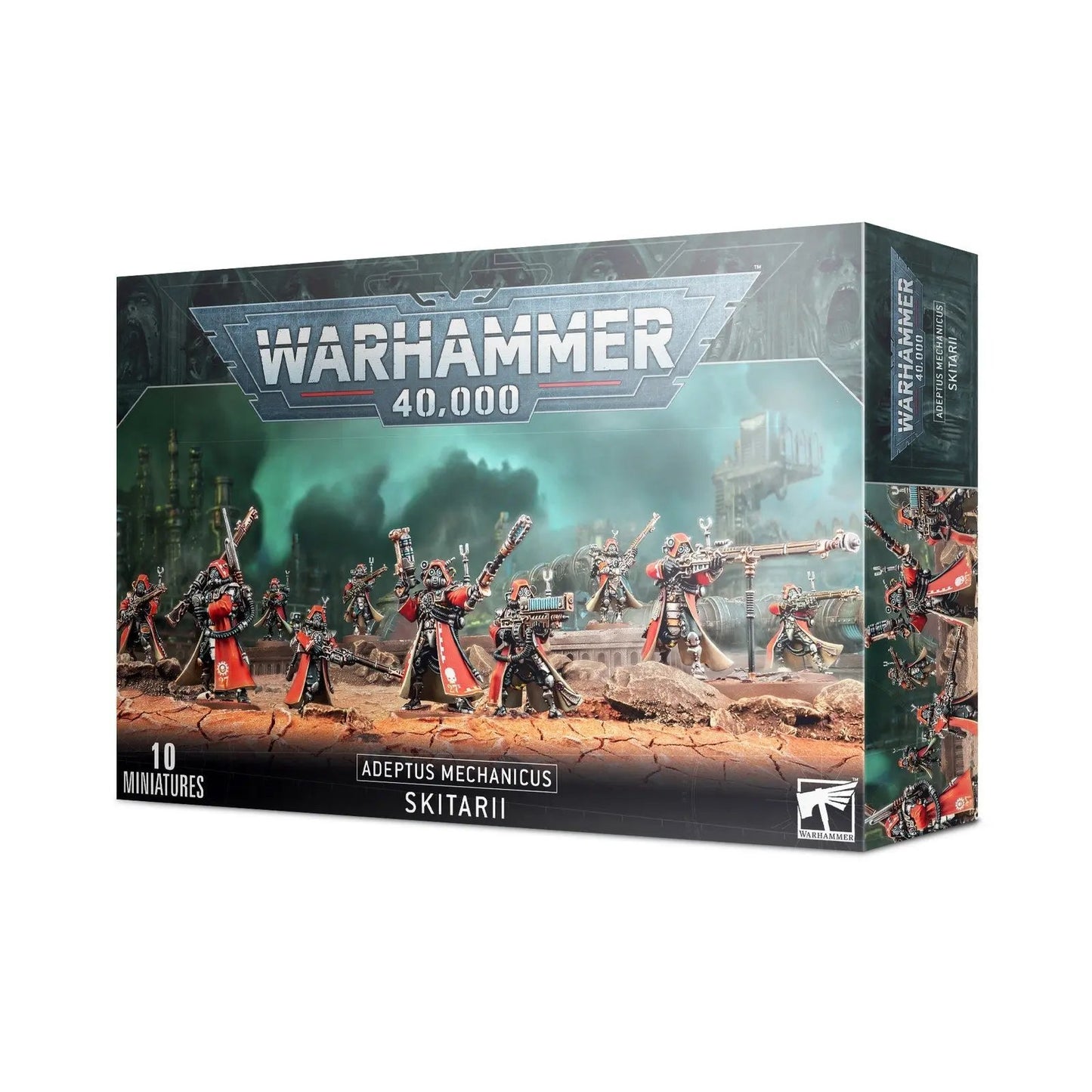 Warhammer 40K Adeptus Mechanicus Skitarii Rangers/Vanguard Combat Squad - 10 Miniature Starter Set | Tabletop Wargaming Essentials - MOD Shop LLC