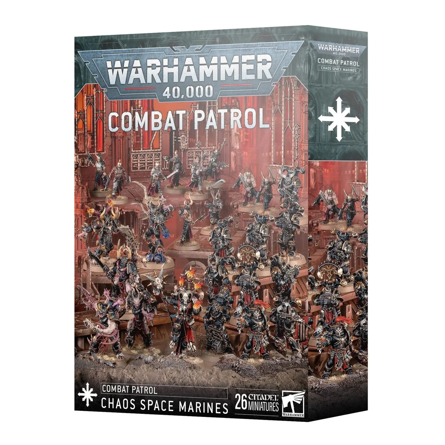 Warhammer 40K Combat Patrol: Chaos Space Marines - 26 Miniatures Army Starter Set | Games Workshop - MOD Shop LLC