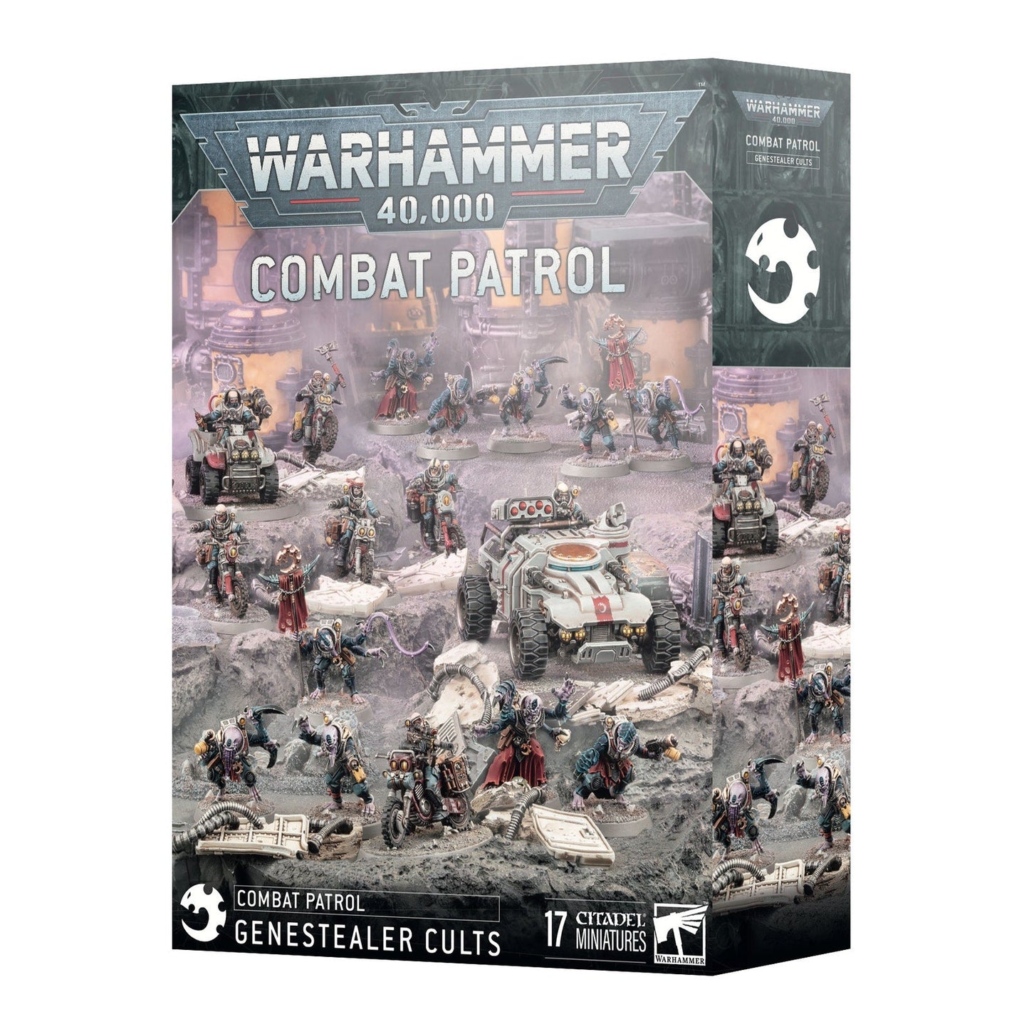 Warhammer 40K Combat Patrol: Genestealer Cults - 17 Miniatures Fast Strike Force | Jackal Alphus, Ridgerunner & Hybrid Metamorphs - MOD Shop LLC