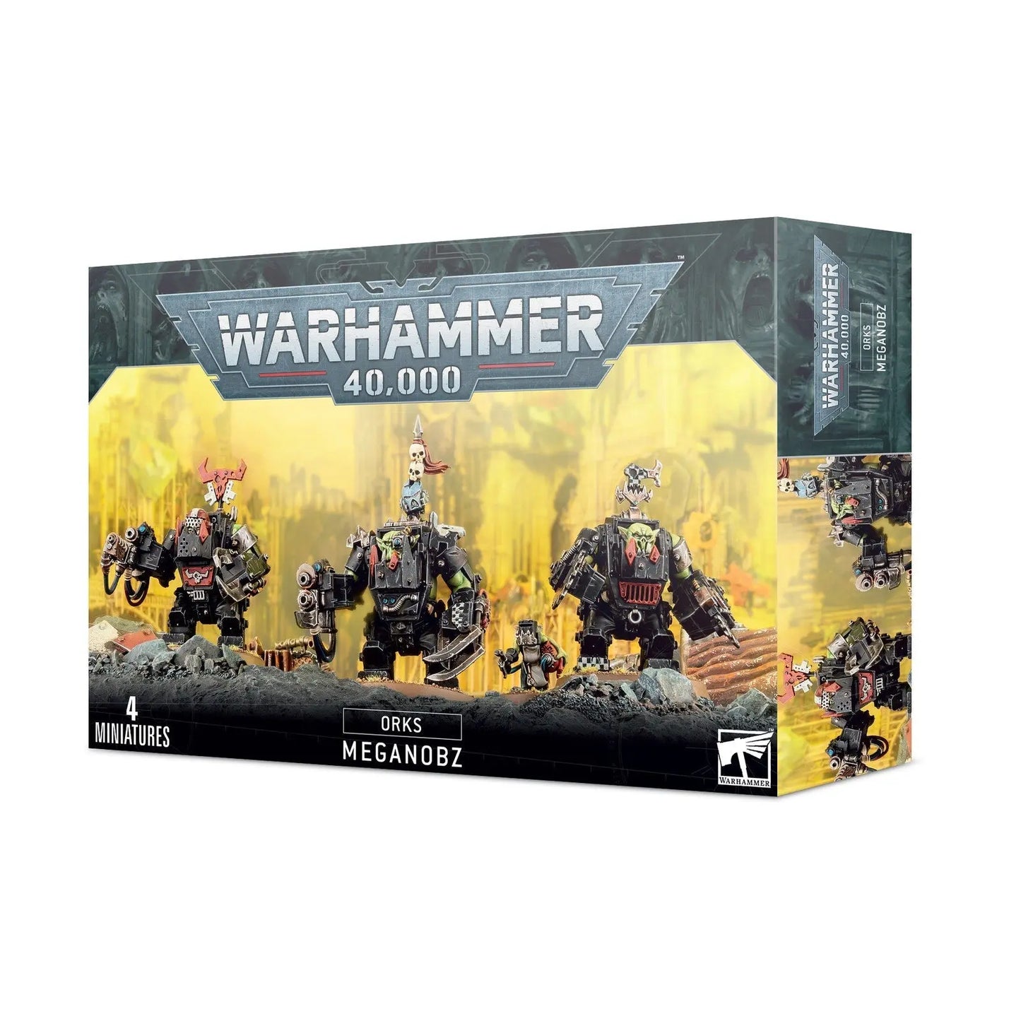 Warhammer 40K Orks Meganobz - 3 Elite Heavy Armor Miniatures Set Games Workshop 50 - 08 | Plastic Model Kit for Tabletop Gaming - MOD Shop LLC
