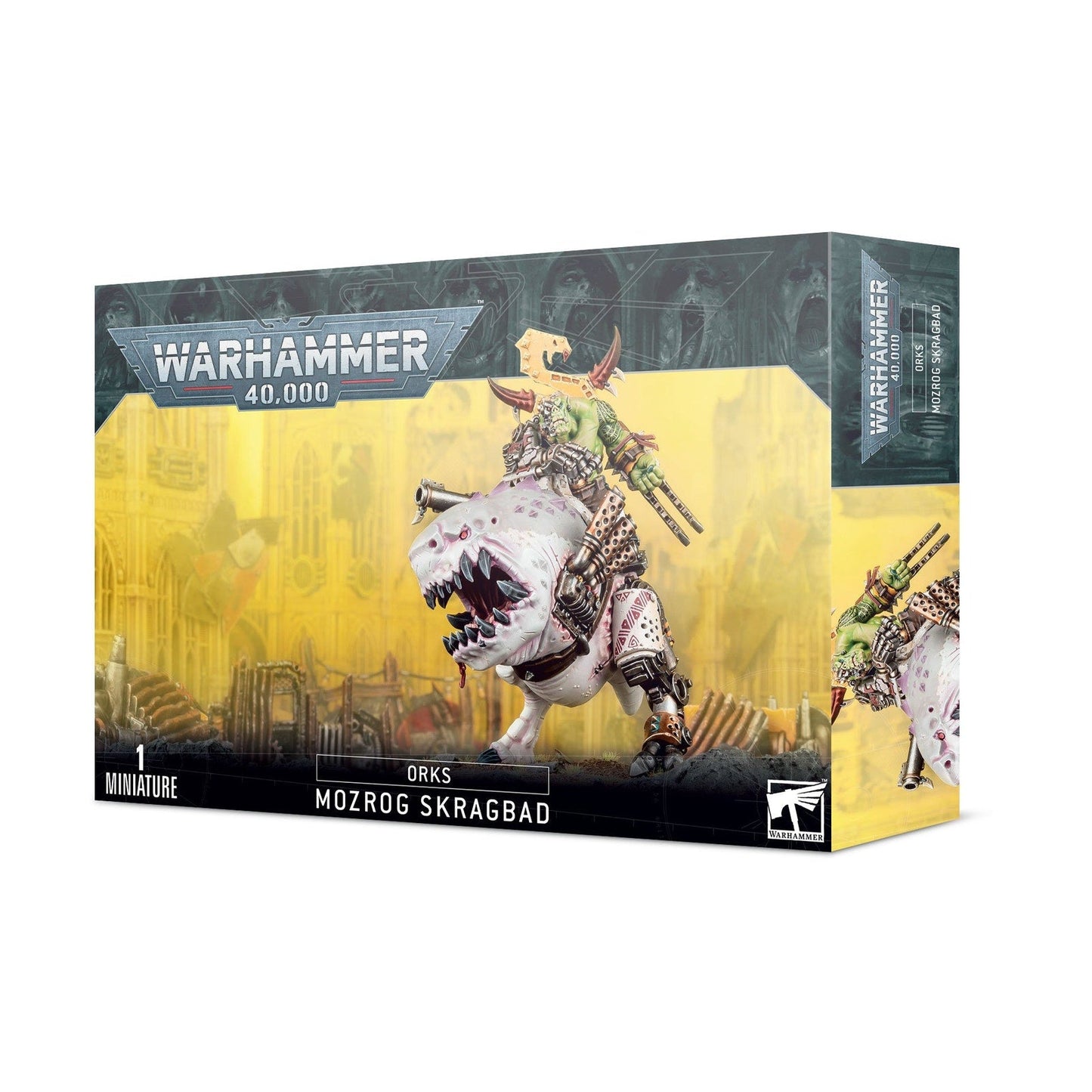Warhammer 40K Orks Mozrog Skragbad & Big Chompa Epic Hero Beast Snagga Warboss Miniature 43 Components Games Workshop Plastic Model Kit - MOD Shop LLC