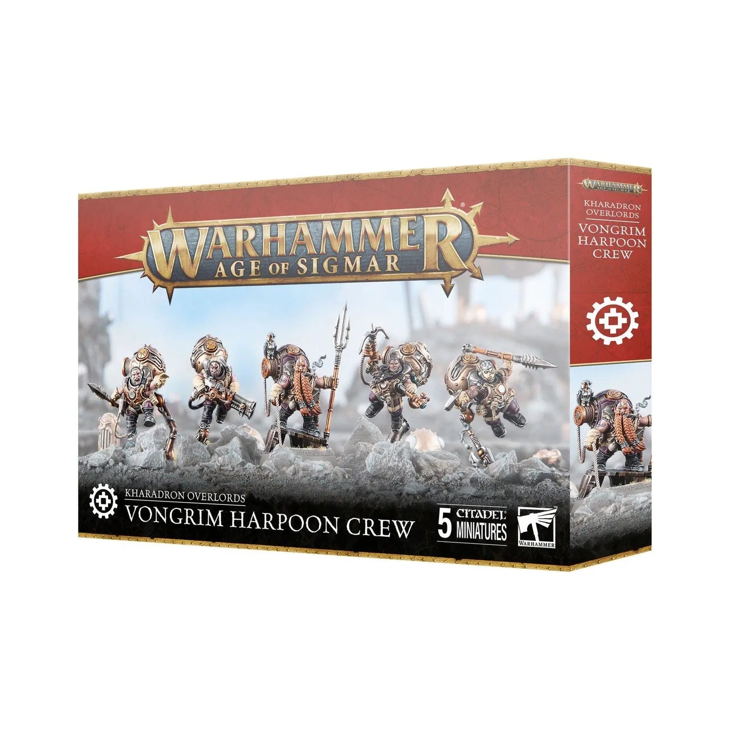 Warhammer Age of Sigmar Kharadron Overlords Vongrim Harpoon Crew - 5 Citadel Miniatures - MOD Shop LLC