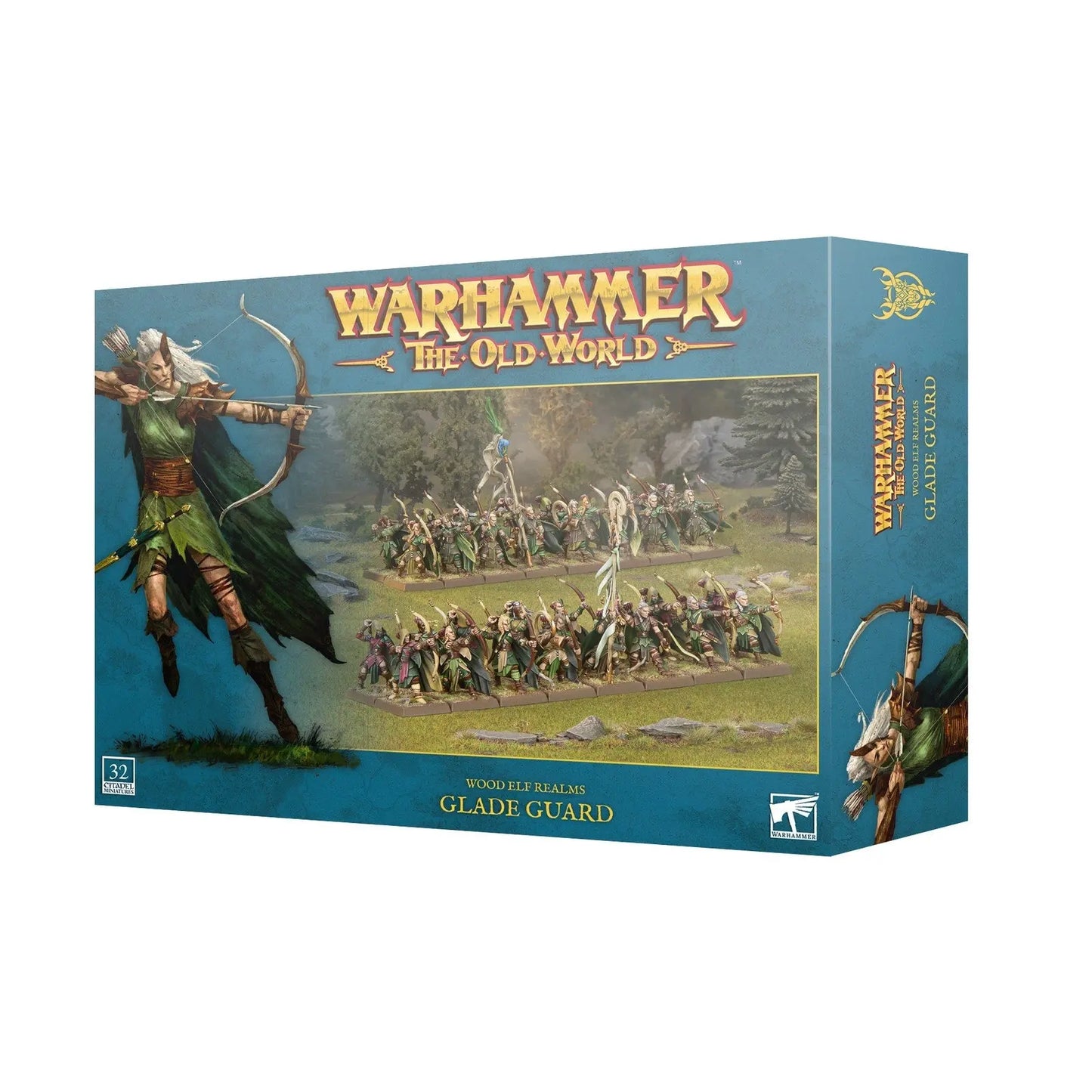 Warhammer: The Old World Wood Elf Realms Glade Guard - 32 Miniatures Plastic Kit | Elite Archers & Deepwood Scouts | Games Workshop - MOD Shop LLC