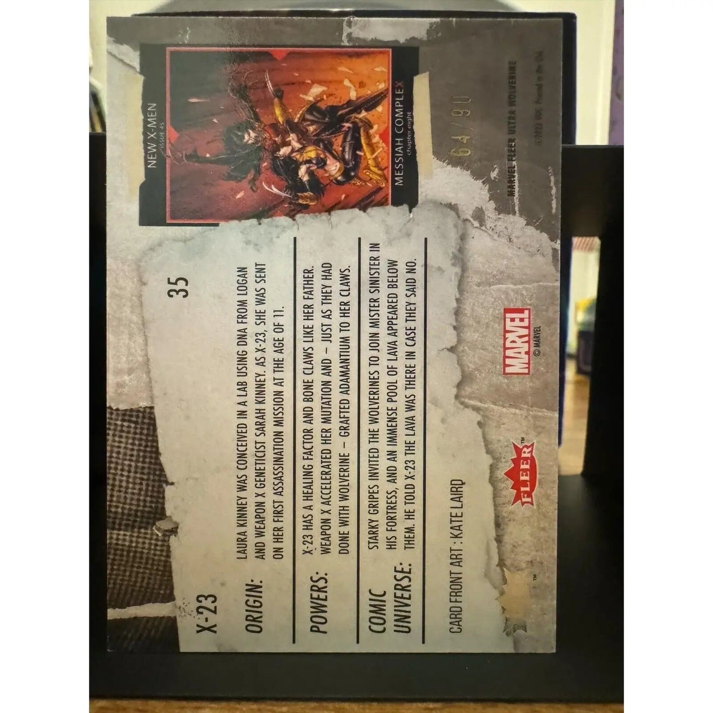 X - 23 #35 YELLOW FOIL Slash Parallel Fleer Ultra Wolverine 64/90 - MOD Shop LLC