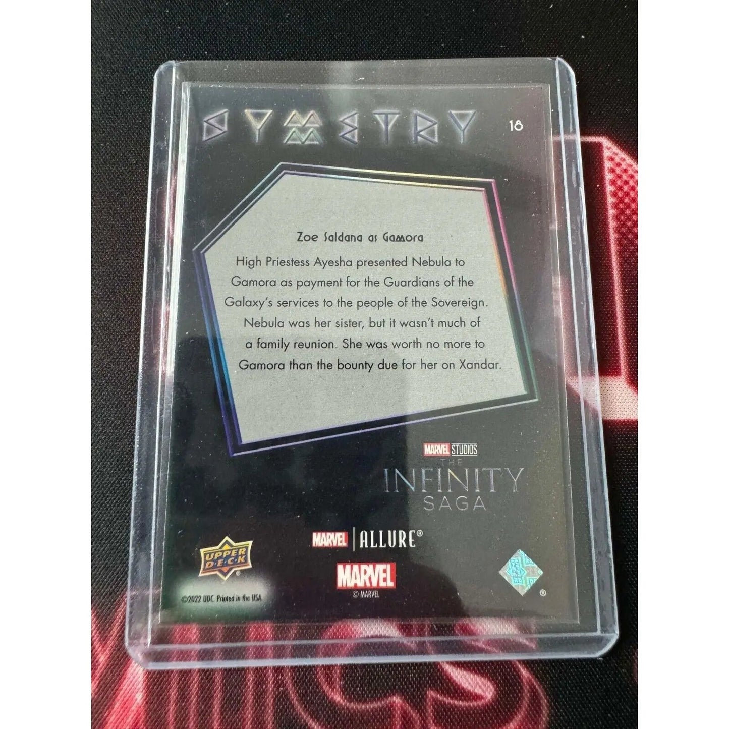 Zoe Saldana as Gamora Marvel Allure Black Symmetry - MOD Shop LLC