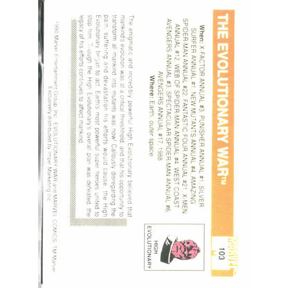 1990 Impel Marvel Universe #103 The Evolutionary War - MOD Shop LLC