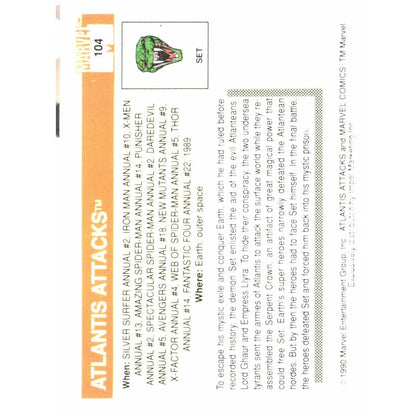 1990 Impel Marvel Universe #104 Atlantis Attacks - MOD Shop LLC