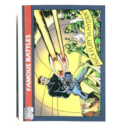 1990 Impel Marvel Universe #107 Nick Fury vs. Hydra - MOD Shop LLC