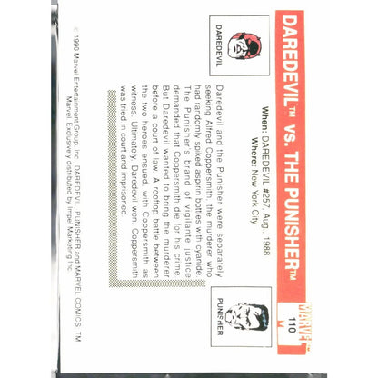1990 Impel Marvel Universe #110 Daredevil vs. Punisher - MOD Shop LLC