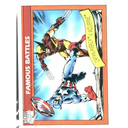1990 Impel Marvel Universe #115 Captain America vs. Wolverine - MOD Shop LLC