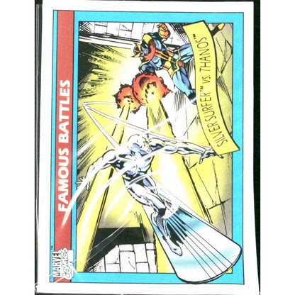 1990 Impel Marvel Universe #116 Silver Surfer vs. Thanos - MOD Shop LLC