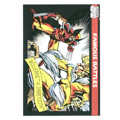 1990 Impel Marvel Universe #119 Wolverine / Sabretooth - MOD Shop LLC