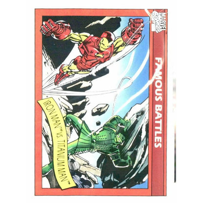 1990 Impel Marvel Universe #121 Iron Man vs. Titanium Man - MOD Shop LLC