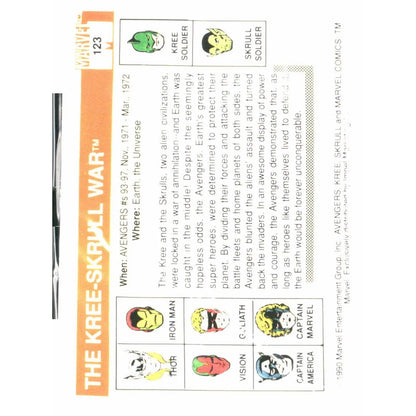 1990 Impel Marvel Universe #123 The Kree - Skrull War - MOD Shop LLC