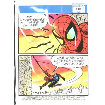 1990 Impel Marvel Universe #149 Spider - Man Presents: Spider - Man - MOD Shop LLC