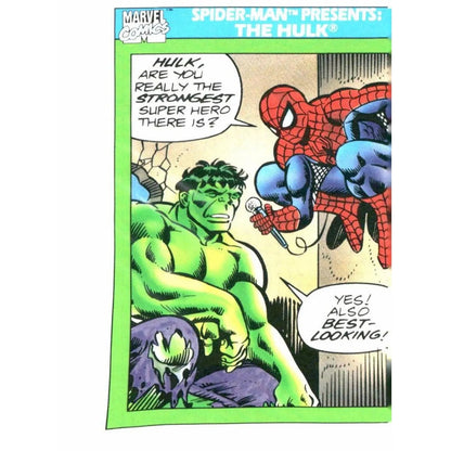 1990 Impel Marvel Universe #152 Spider - Man Presents: The Hulk - MOD Shop LLC
