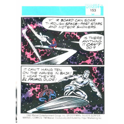1990 Impel Marvel Universe #153 Spider - Man Presents: Silver Surfer - MOD Shop LLC