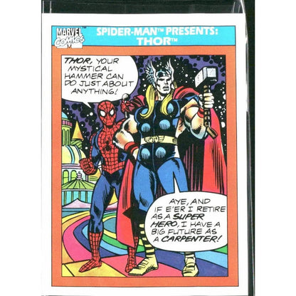 1990 Impel Marvel Universe #154 Spider - Man Presents: Thor - MOD Shop LLC