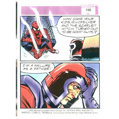 1990 Impel Marvel Universe #156 Spider - Man Presents: Magneto - MOD Shop LLC