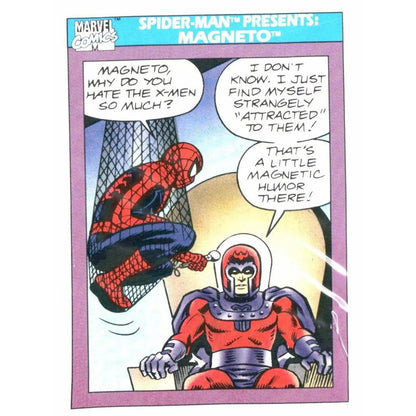 1990 Impel Marvel Universe #156 Spider - Man Presents: Magneto - MOD Shop LLC