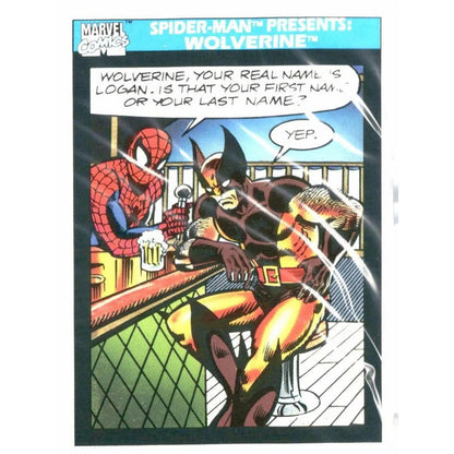 1990 Impel Marvel Universe #160 Spider - Man Presents: Wolverine - MOD Shop LLC