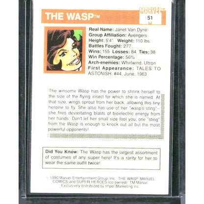 1990 Impel Marvel Universe #51 Wasp - MOD Shop LLC