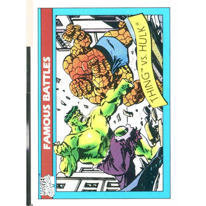 1990 Impel Marvel Universe #88 Thing vs. Hulk - MOD Shop LLC