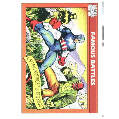 1990 Impel Marvel Universe #97 Captain America vs. The Red Skull - MOD Shop LLC