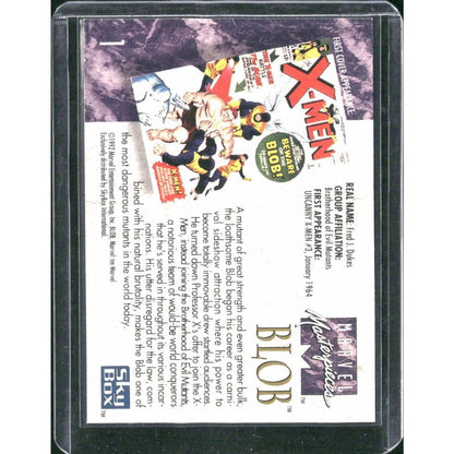 1992 SkyBox Marvel Masterpieces #1 Blob - MOD Shop LLC