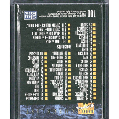 1992 SkyBox Marvel Masterpieces #100 Checklist - MOD Shop LLC