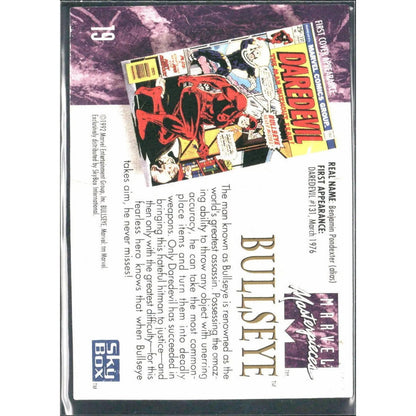 1992 SkyBox Marvel Masterpieces #19 Bullseye - MOD Shop LLC