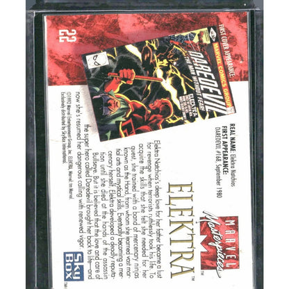 1992 SkyBox Marvel Masterpieces #22 Elektra - MOD Shop LLC