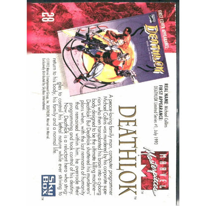 1992 SkyBox Marvel Masterpieces #28 Deathlok - MOD Shop LLC