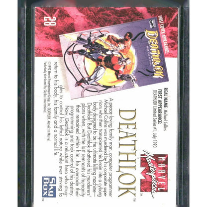 1992 SkyBox Marvel Masterpieces #28 Deathlok - MOD Shop LLC