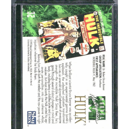 1992 SkyBox Marvel Masterpieces #32 Hulk - MOD Shop LLC