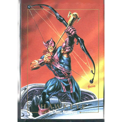 1992 SkyBox Marvel Masterpieces #34 Hawkeye - MOD Shop LLC