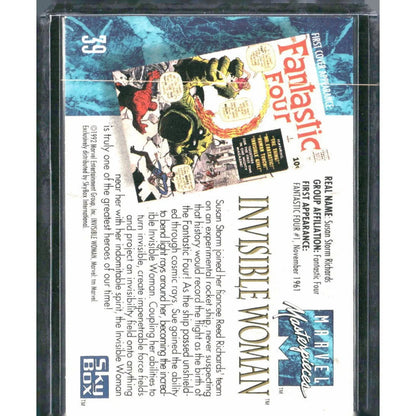 1992 SkyBox Marvel Masterpieces #39 Invisible Woman - MOD Shop LLC