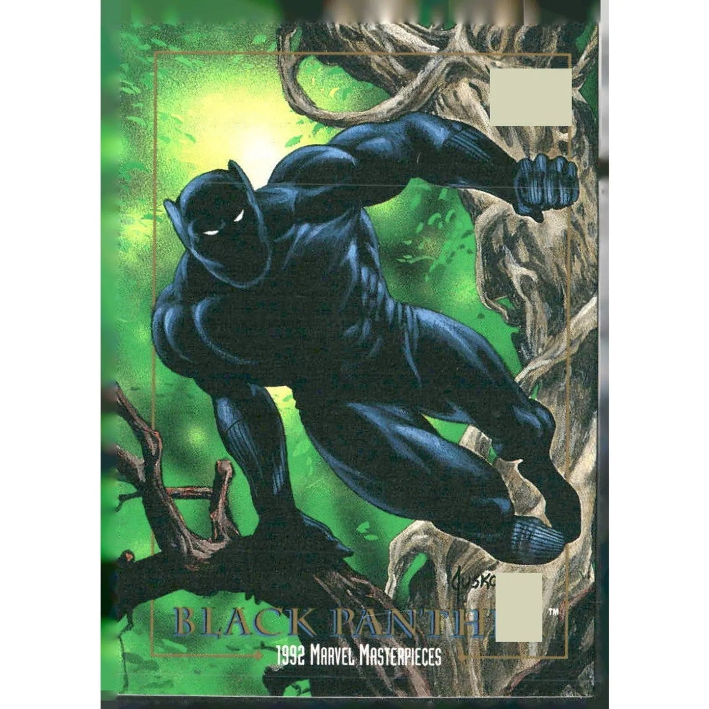 1992 SkyBox Marvel Masterpieces #4 Black Panther - MOD Shop LLC