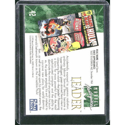 1992 SkyBox Marvel Masterpieces #42 Leader - MOD Shop LLC