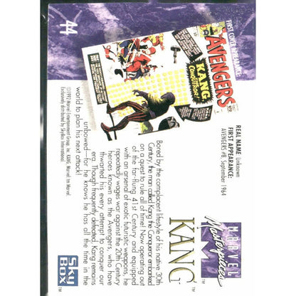 1992 SkyBox Marvel Masterpieces #44 Kang - MOD Shop LLC