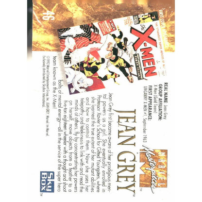 1992 SkyBox Marvel Masterpieces #46 Jean Grey - MOD Shop LLC
