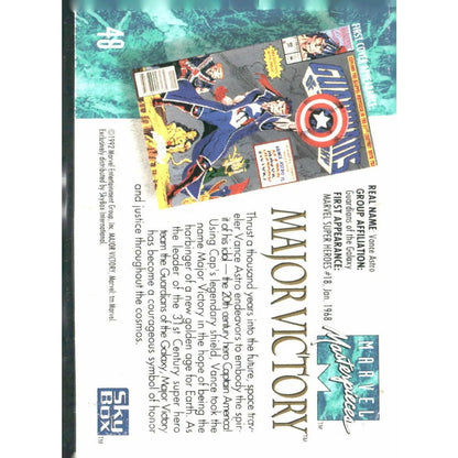 1992 SkyBox Marvel Masterpieces #48 Major Victory - MOD Shop LLC