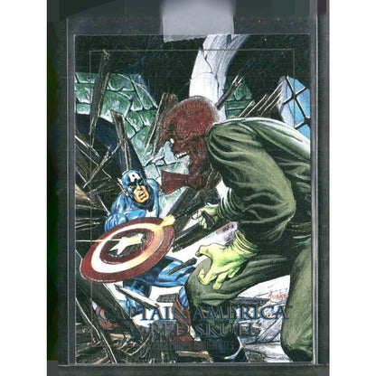 1992 SkyBox Marvel Masterpieces #5 - D Captain America vs Red Skull - MOD Shop LLC