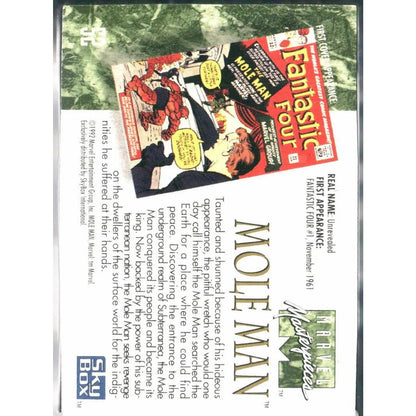 1992 SkyBox Marvel Masterpieces #52 Mole Man - MOD Shop LLC