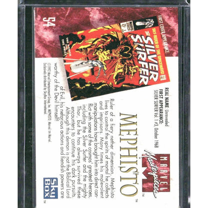 1992 SkyBox Marvel Masterpieces #54 Mephisto - MOD Shop LLC