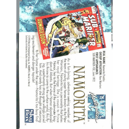 1992 SkyBox Marvel Masterpieces #56 Namorita - MOD Shop LLC