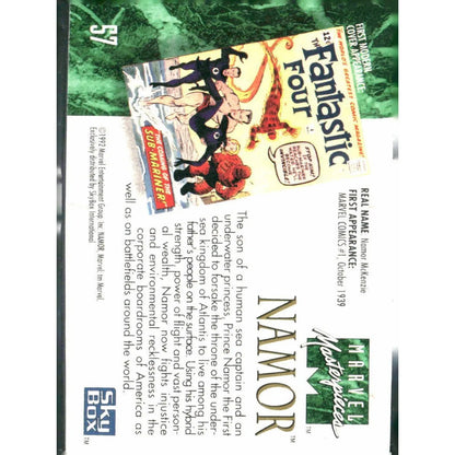 1992 SkyBox Marvel Masterpieces #57 Namor - MOD Shop LLC